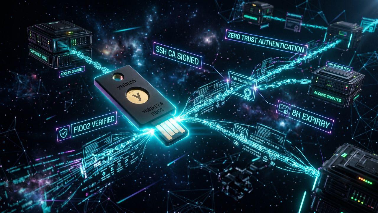 Zero-Trust SSH Access Blueprint: FIDO2 Hardware Keys & SSH Certificate Authority